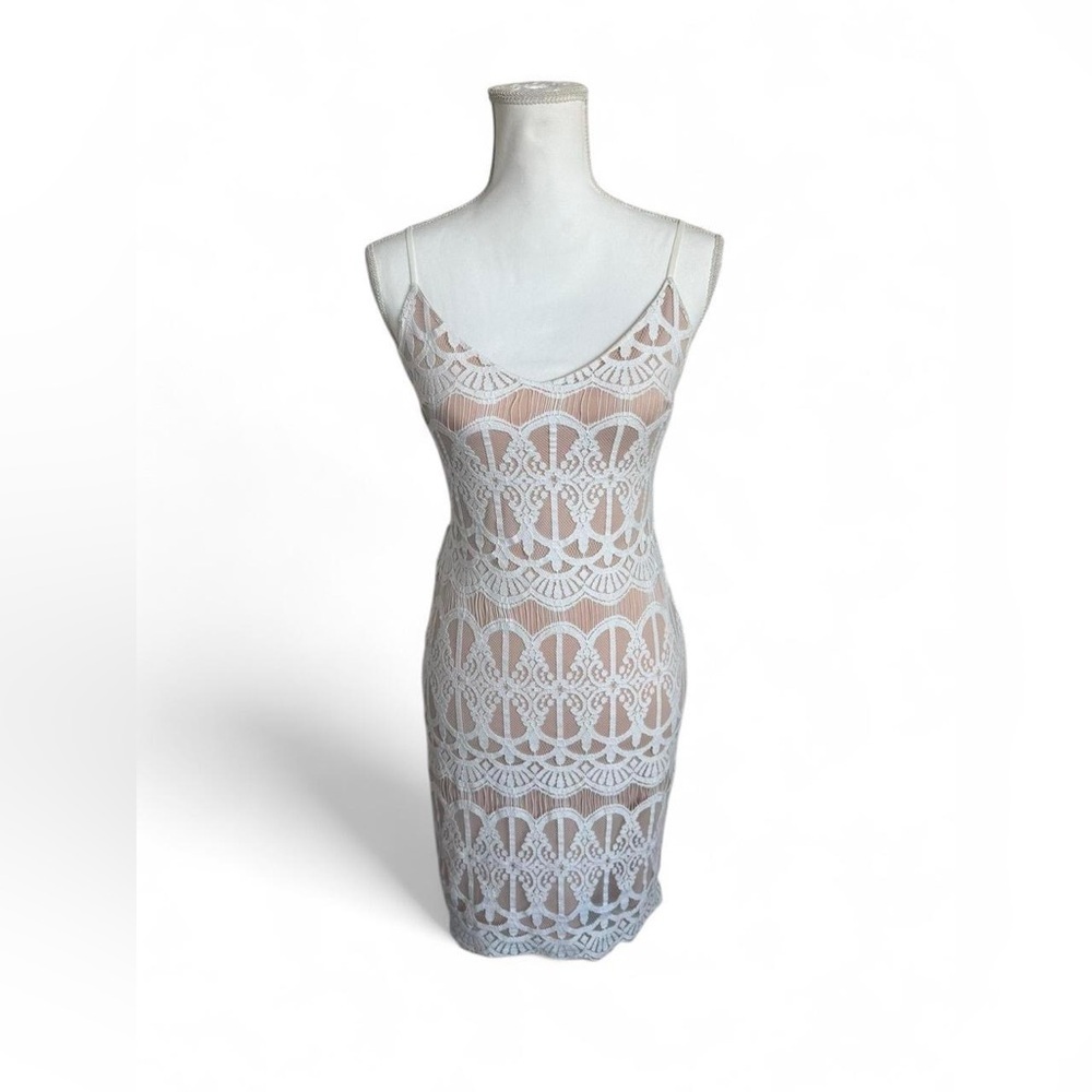 Leith Elegant White Lace Dress | XS